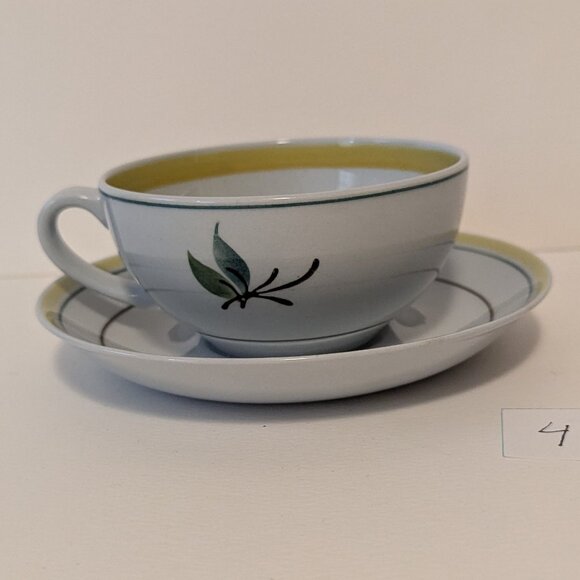 Vintage Handpainted Arabia Finland Windflower Teacup and Saucer - Picture 2 of 11